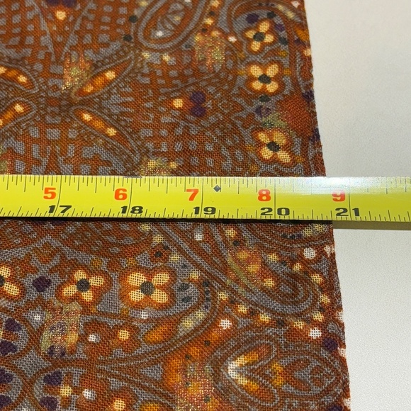 Nine West  Scarf Wrap Floral Fringed 70 X 19" Spring Summer Boho Gauze NWOT - Picture 8 of 9